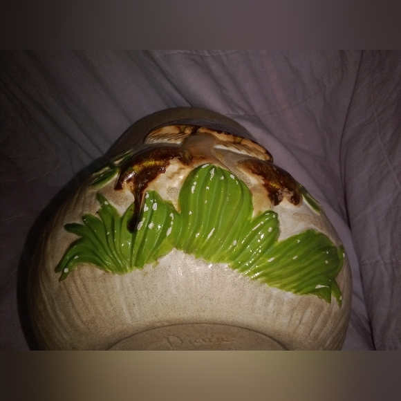 Vintage Mushroom 1973 Folk Art Cookie Jar - Picture 11 of 12